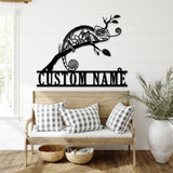 Personalized Chameleon Name Sign Home Decor Custom Chameleon Metal Wall Art LED Light Boy Girl Nursery Decoration Housewarming Birthday Gift | GearViral