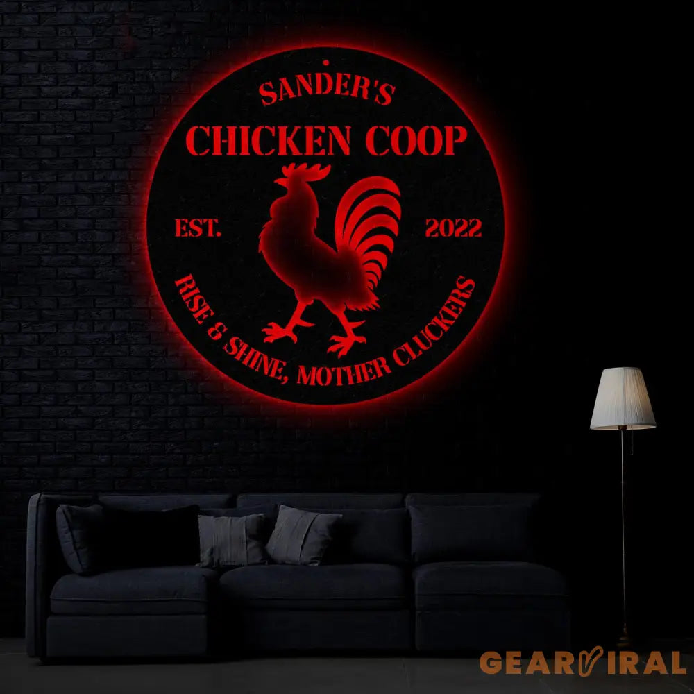 Personalized Chicken Coop Sign Hen House Sign Metal Chicken Coop Sign Custom Chicken Coop Sign Outdoor Metal Sign Our