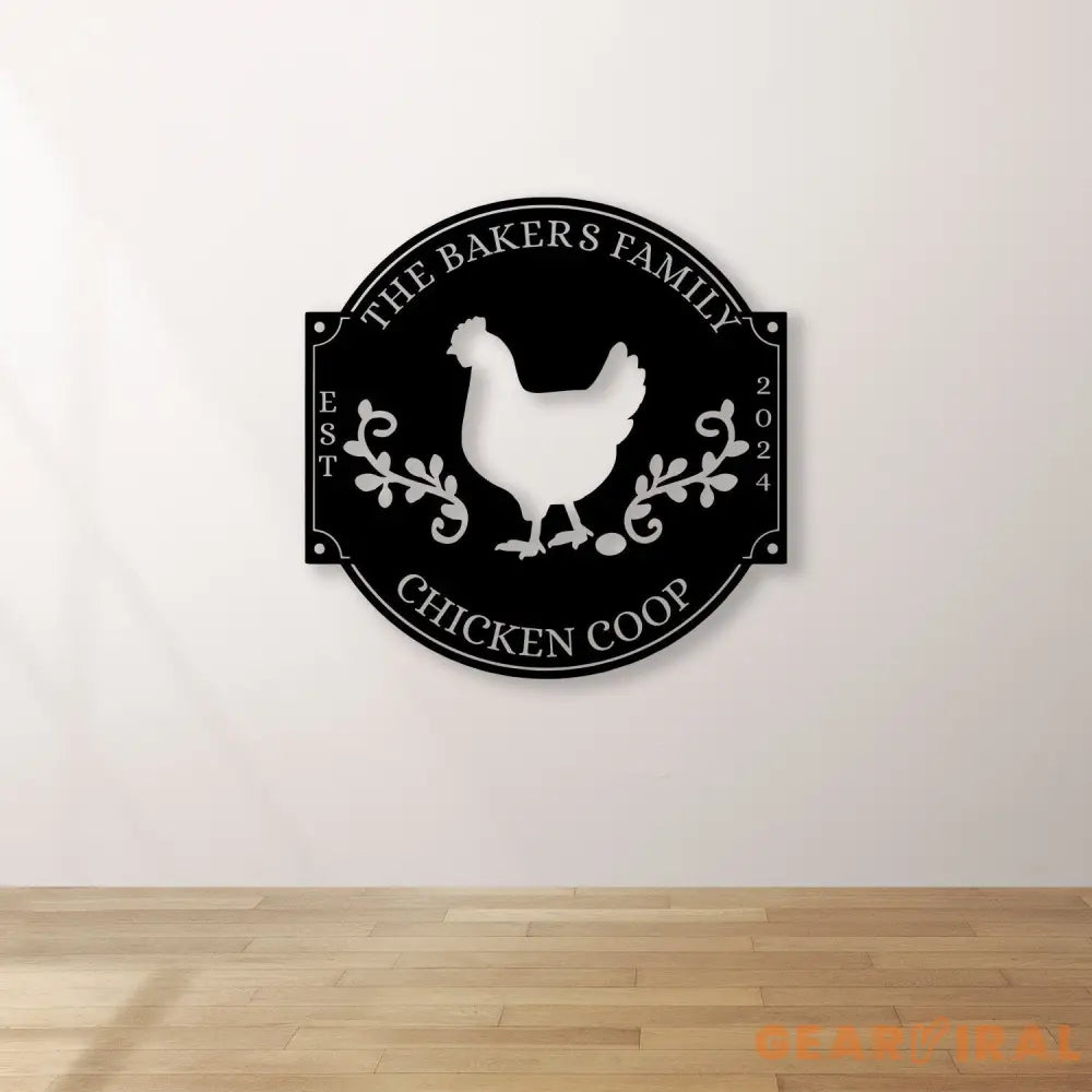 Personalized Chicken Coop Sign Hen House Coop Sign Our Little Coop Sign Metal Sign Metal Chicken Coop Sign Custom