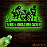 Personalized Chicken Coop Sign with Led Light Hen House Coop Sign Farm Metal Sign Metal Chicken Coop Sign Custom