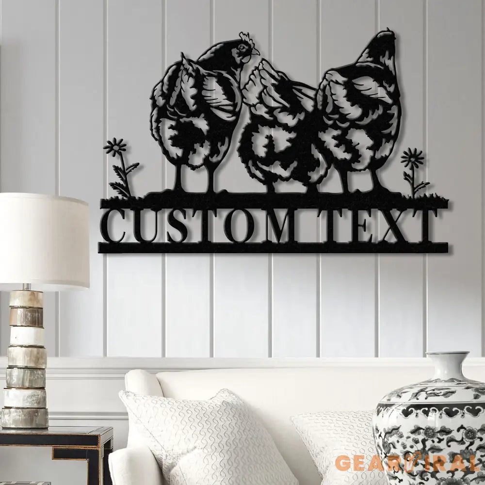 Personalized Chicken Coop Sign with Led Light Hen House Coop Sign Farm Metal Sign Metal Chicken Coop Sign Custom