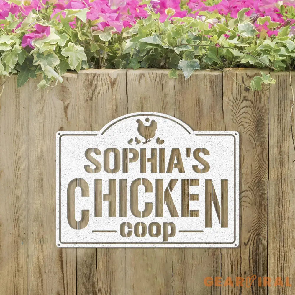 Personalized Chicken Coop Sign with Led Light Hen House Coop Sign Farm Metal Sign Metal Chicken Coop Sign Custom