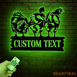 Personalized Chicken Coop Sign with Led Light Hen House Coop Sign Farm Metal Sign Metal Chicken Coop Sign Custom