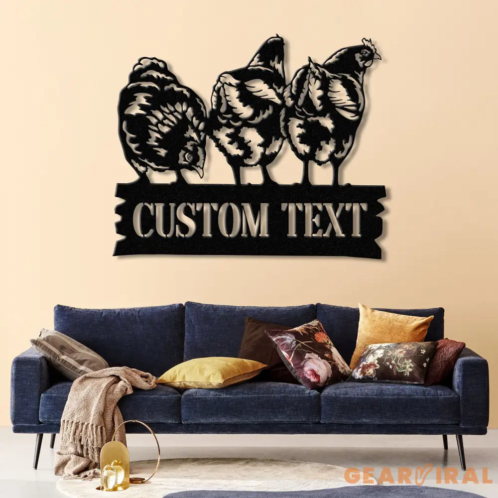 Personalized Chicken Coop Sign with Led Light Hen House Coop Sign Farm Metal Sign Metal Chicken Coop Sign Custom