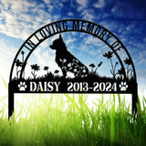 Personalized Chihuahua Memorial Stake Pet Grave Marker with Stake Pet Loss Gift Sympathy Sign Remembrance Stake for Dogs