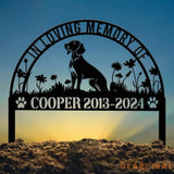 Personalized Coonhound Memorial Stake Sign - Pet Grave Marker with Stake Corgi Gift Pet Loss Sympathy Sign Remembrance