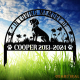 Personalized Coonhound Memorial Stake Sign - Pet Grave Marker with Stake Corgi Gift Pet Loss Sympathy Sign Remembrance