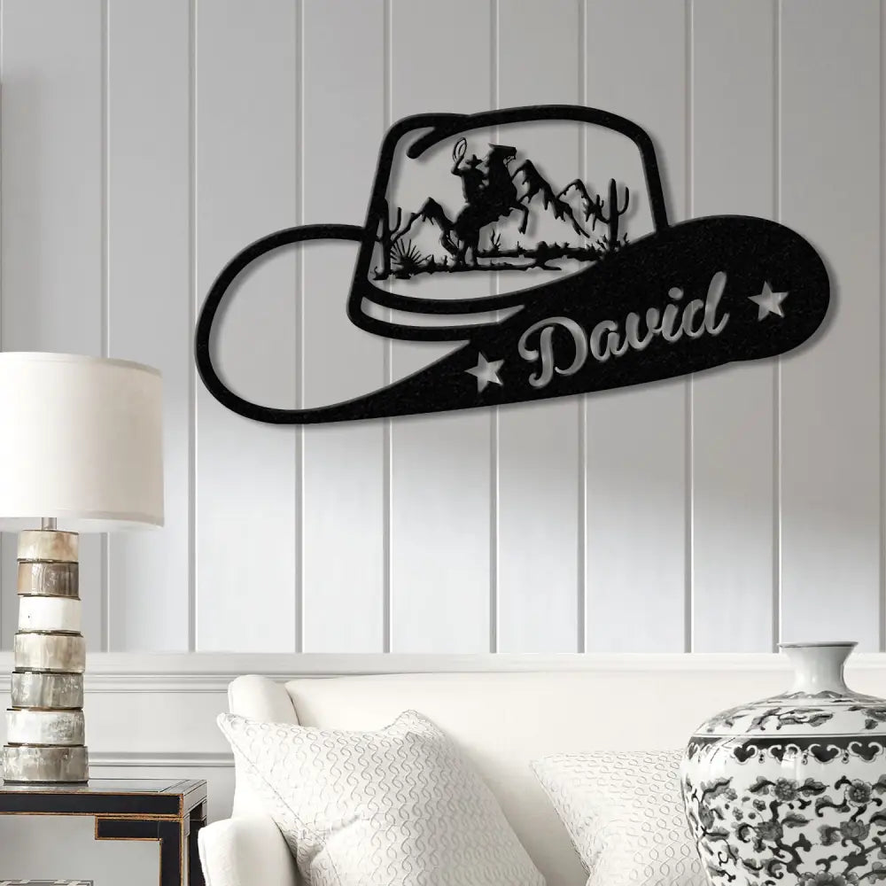 Personalized Cowboy Couple Metal Sign Custom Western Decor with Horses Cowgirl Ranch Life Equestrian Sign Wild West