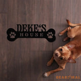 Personalized Crate Metal Sign Custom Dog Decor Hanging Crate Sign Custom Crate Sign Dog Bone Sign Custom Dog Gift Crate