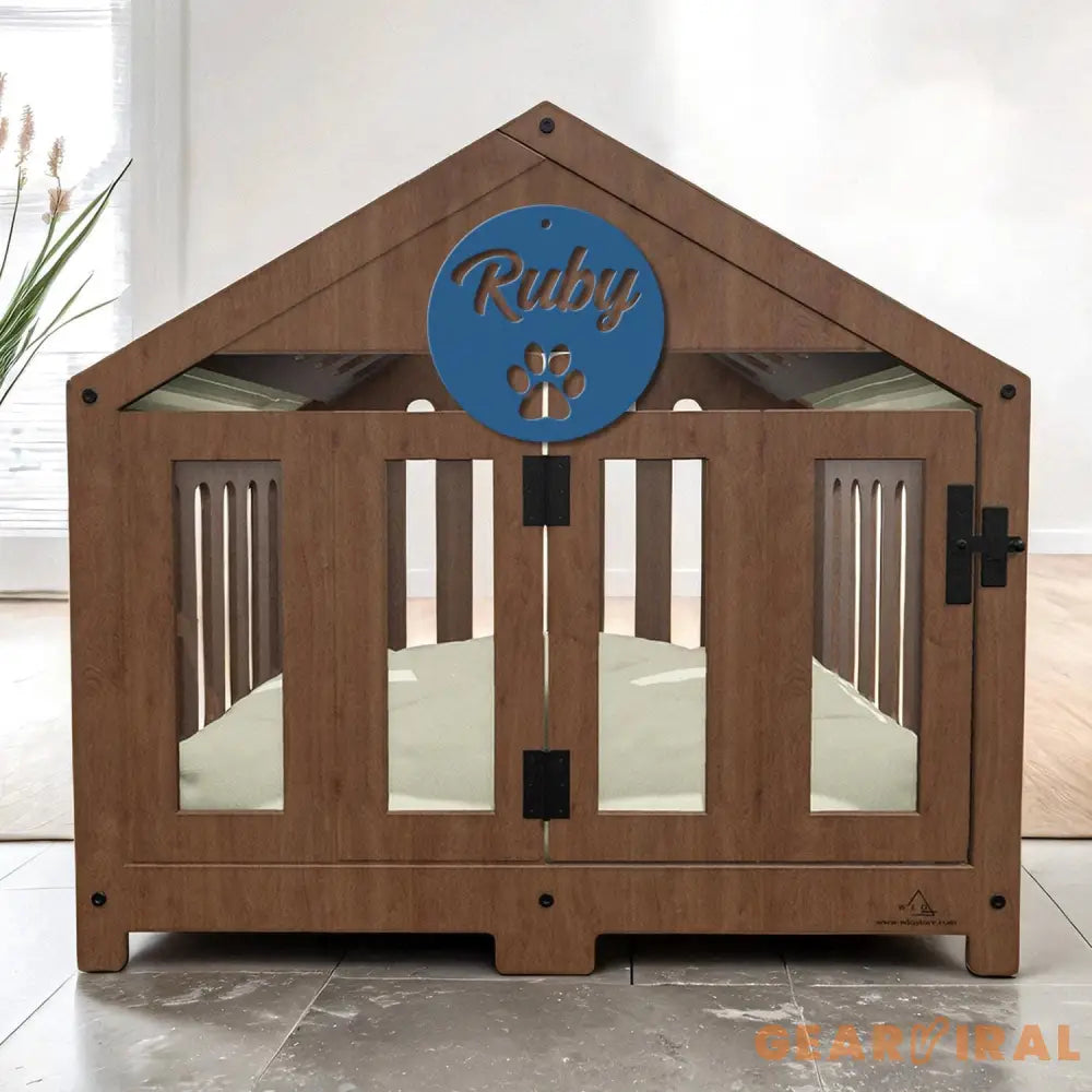 Personalized Crate Metal Sign Custom Dog Decor Hanging Crate Sign Custom Crate Sign Dog Bone Sign Custom Dog Gift Crate