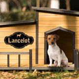 Personalized Crate Metal Sign Custom Dog Decor Hanging Crate Sign Custom Crate Sign Dog Bone Sign Custom Dog Gift Crate