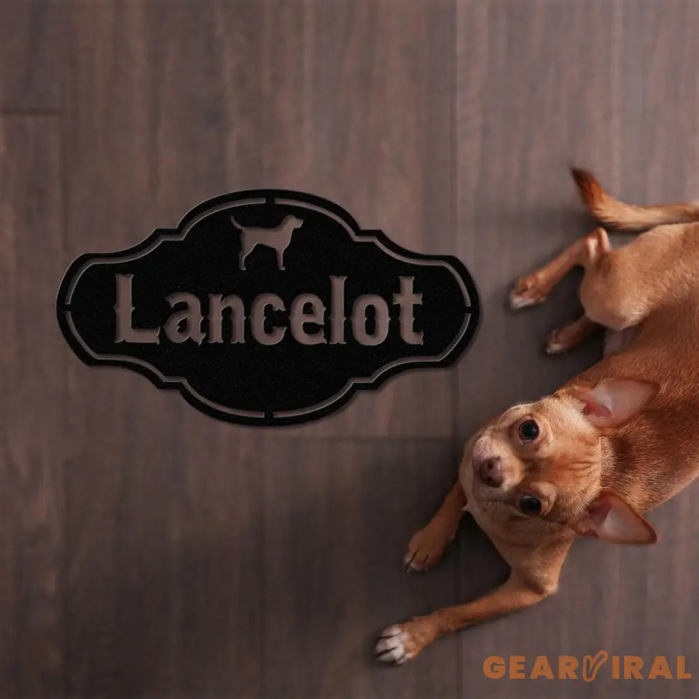 Personalized Crate Metal Sign Custom Dog Decor Hanging Crate Sign Custom Crate Sign Dog Bone Sign Custom Dog Gift Crate