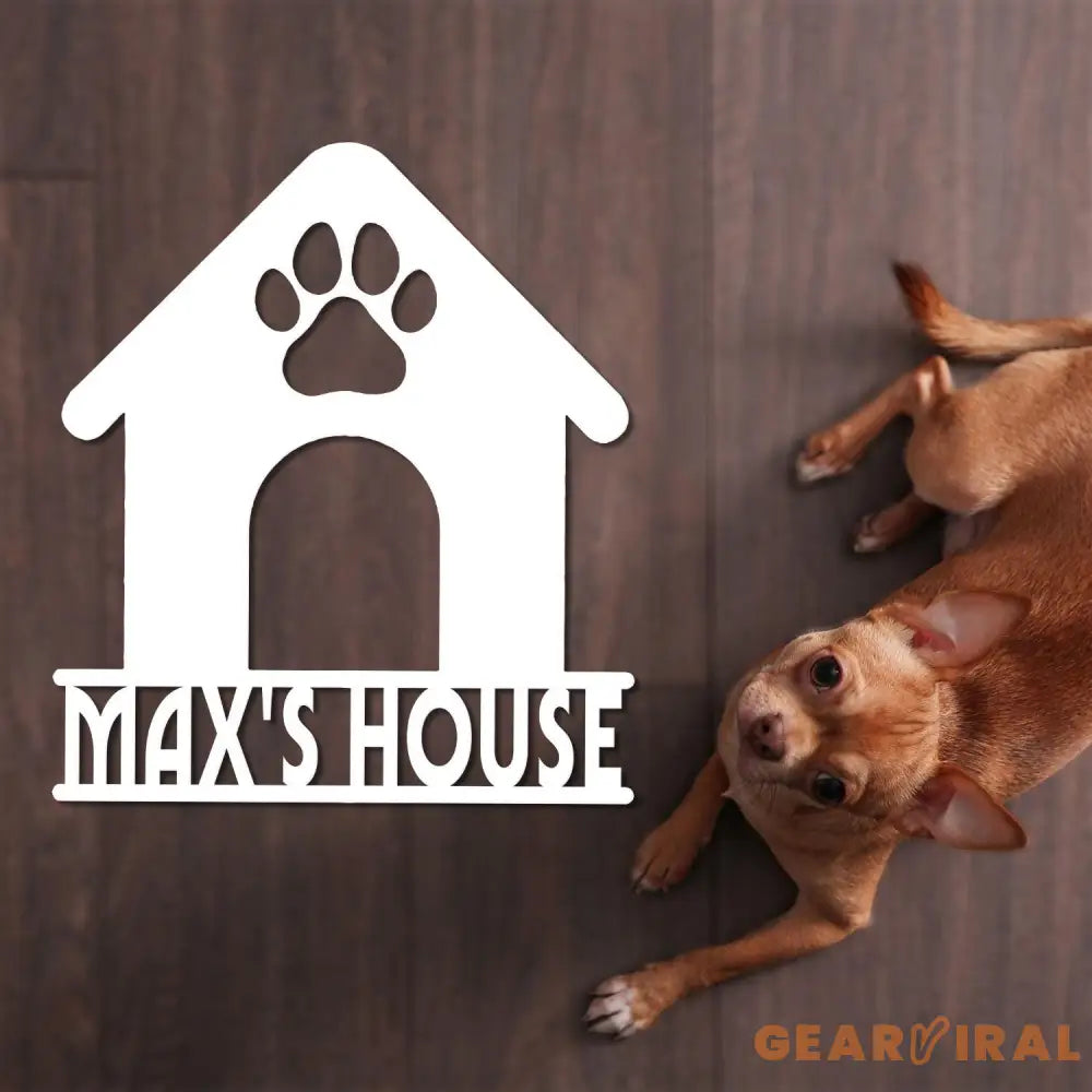 Personalized Crate Metal Sign Custom Dog Decor Hanging Crate Sign Custom Crate Sign Dog Bone Sign Custom Dog Gift Crate