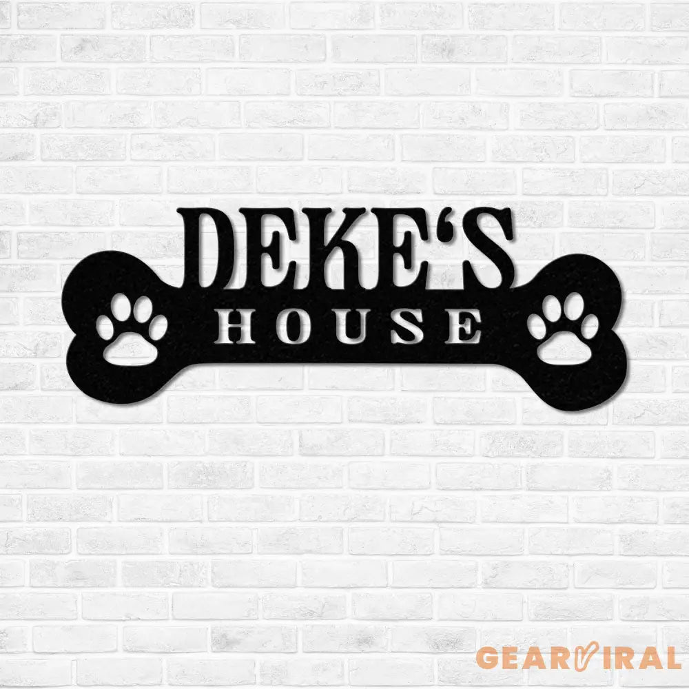 Personalized Crate Metal Sign Custom Dog Decor Hanging Crate Sign Custom Crate Sign Dog Bone Sign Custom Dog Gift Crate