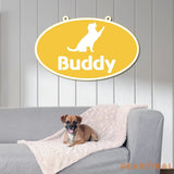 Personalized Crate Metal Sign Custom Dog Decor Hanging Crate Sign Custom Crate Sign Dog Bone Sign Custom Dog Gift Crate