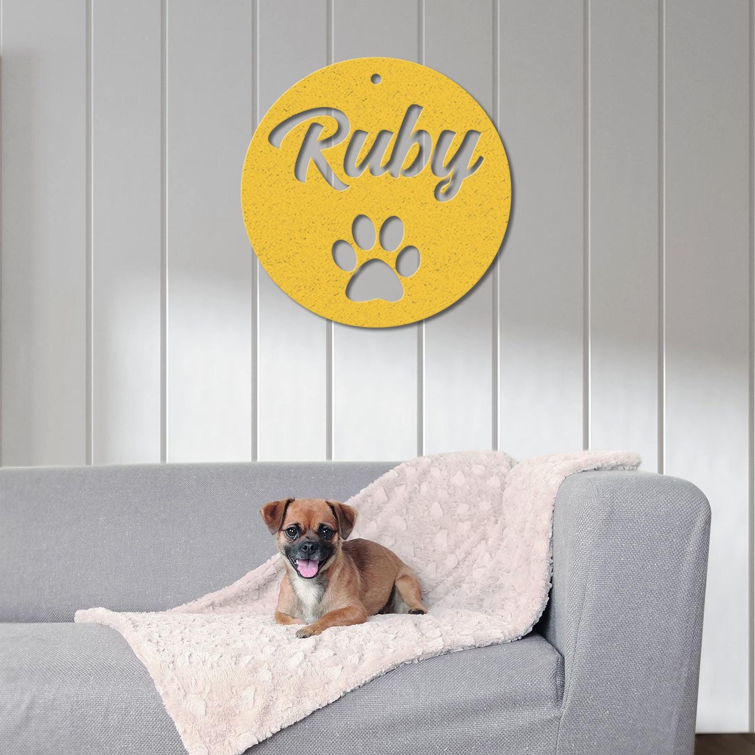 Personalized Crate Metal Sign, Custom Dog Decor, Hanging Crate Sign, Custom Crate Sign, Dog Bone Sign, Custom Dog Gift, Crate Dog Decor