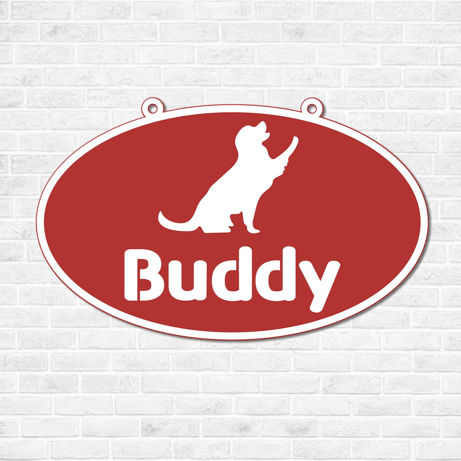 Personalized Crate Metal Sign, Custom Dog Decor, Hanging Crate Sign, Custom Crate Sign, Dog Bone Sign, Custom Dog Gift, Crate Dog Decor