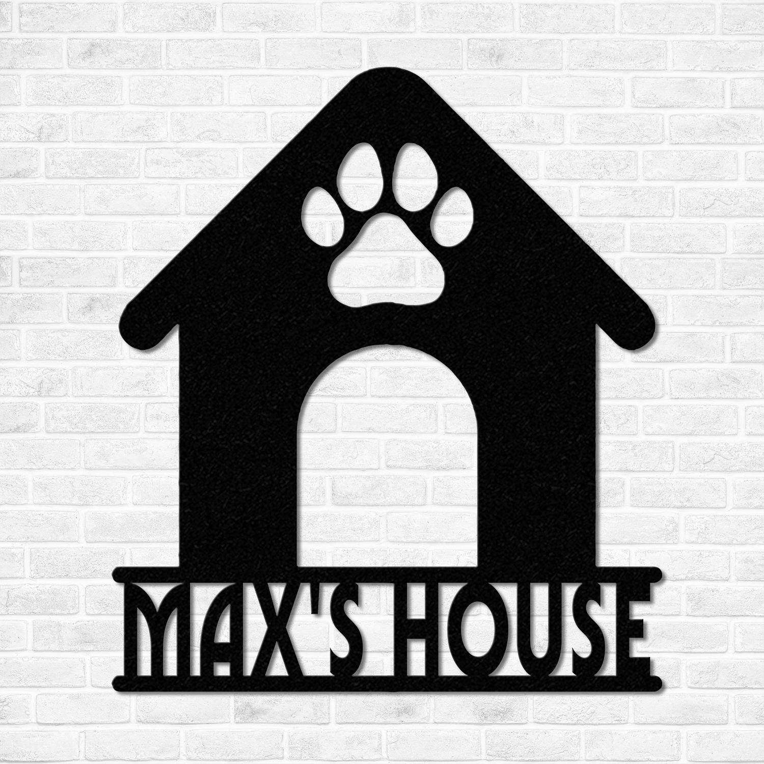 Personalized Crate Metal Sign, Custom Dog Decor, Hanging Crate Sign, Custom Crate Sign, Dog Bone Sign, Custom Dog Gift, Crate Dog Decor