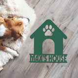 Personalized Crate Metal Sign, Custom Dog Decor, Hanging Crate Sign, Custom Crate Sign, Dog Bone Sign, Custom Dog Gift, Crate Dog Decor