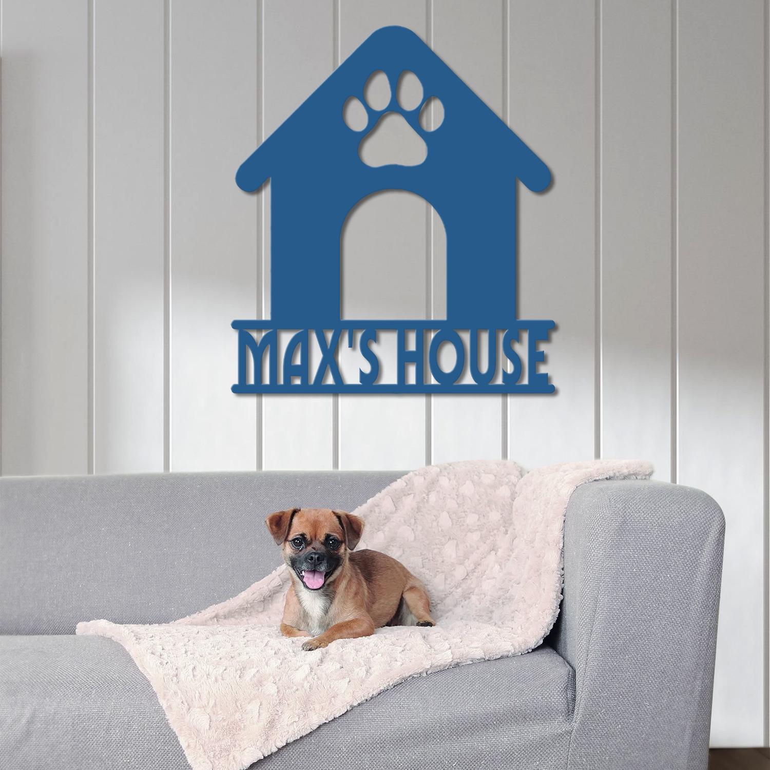 Personalized Crate Metal Sign, Custom Dog Decor, Hanging Crate Sign, Custom Crate Sign, Dog Bone Sign, Custom Dog Gift, Crate Dog Decor