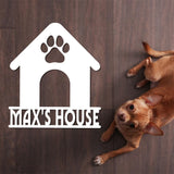 Personalized Crate Metal Sign, Custom Dog Decor, Hanging Crate Sign, Custom Crate Sign, Dog Bone Sign, Custom Dog Gift, Crate Dog Decor