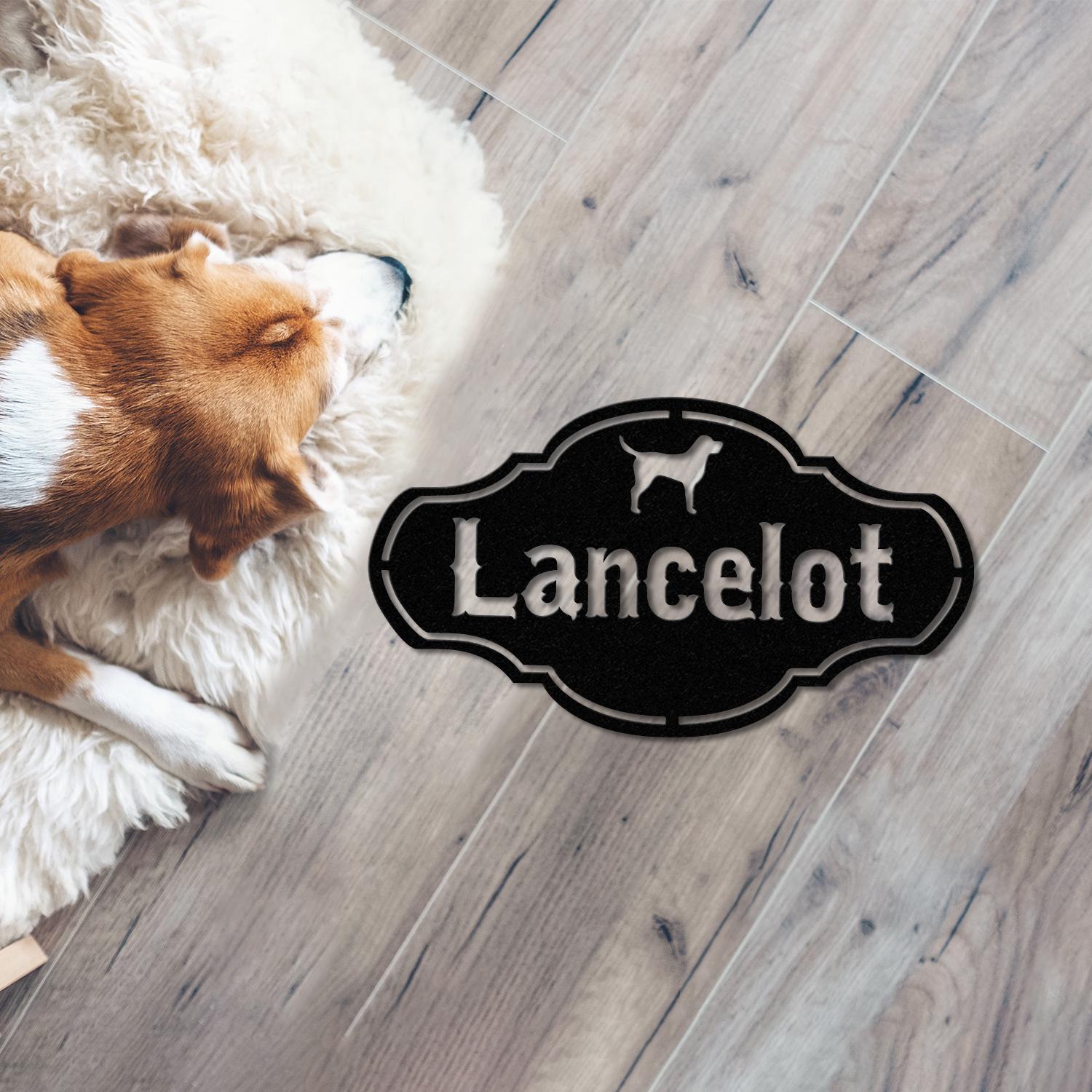 Personalized Crate Metal Sign, Custom Dog Decor, Hanging Crate Sign, Custom Crate Sign, Dog Bone Sign, Custom Dog Gift, Crate Dog Decor