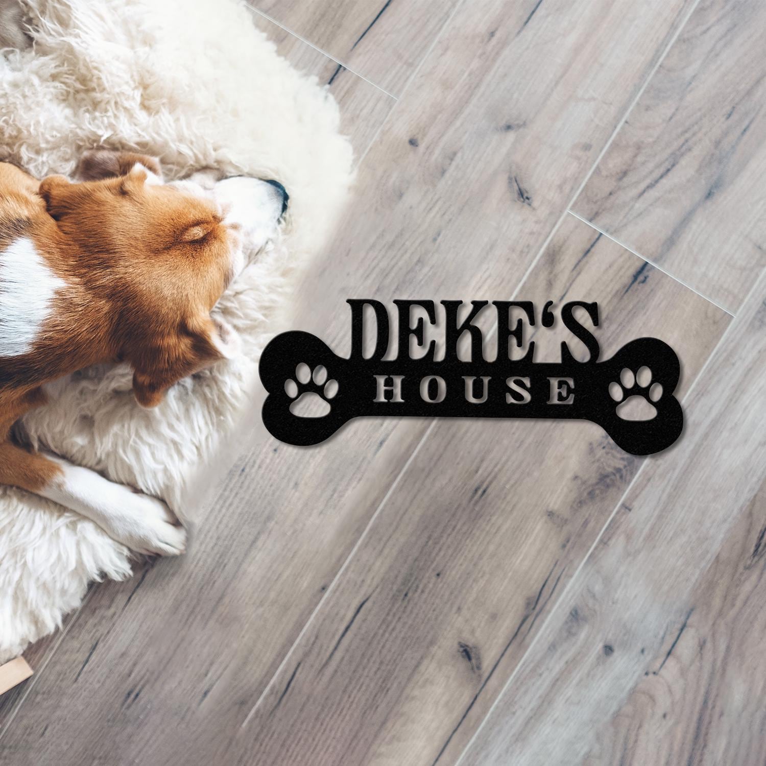 Personalized Crate Metal Sign, Custom Dog Decor, Hanging Crate Sign, Custom Crate Sign, Dog Bone Sign, Custom Dog Gift, Crate Dog Decor