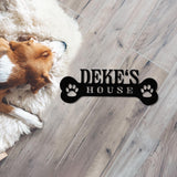 Personalized Crate Metal Sign, Custom Dog Decor, Hanging Crate Sign, Custom Crate Sign, Dog Bone Sign, Custom Dog Gift, Crate Dog Decor