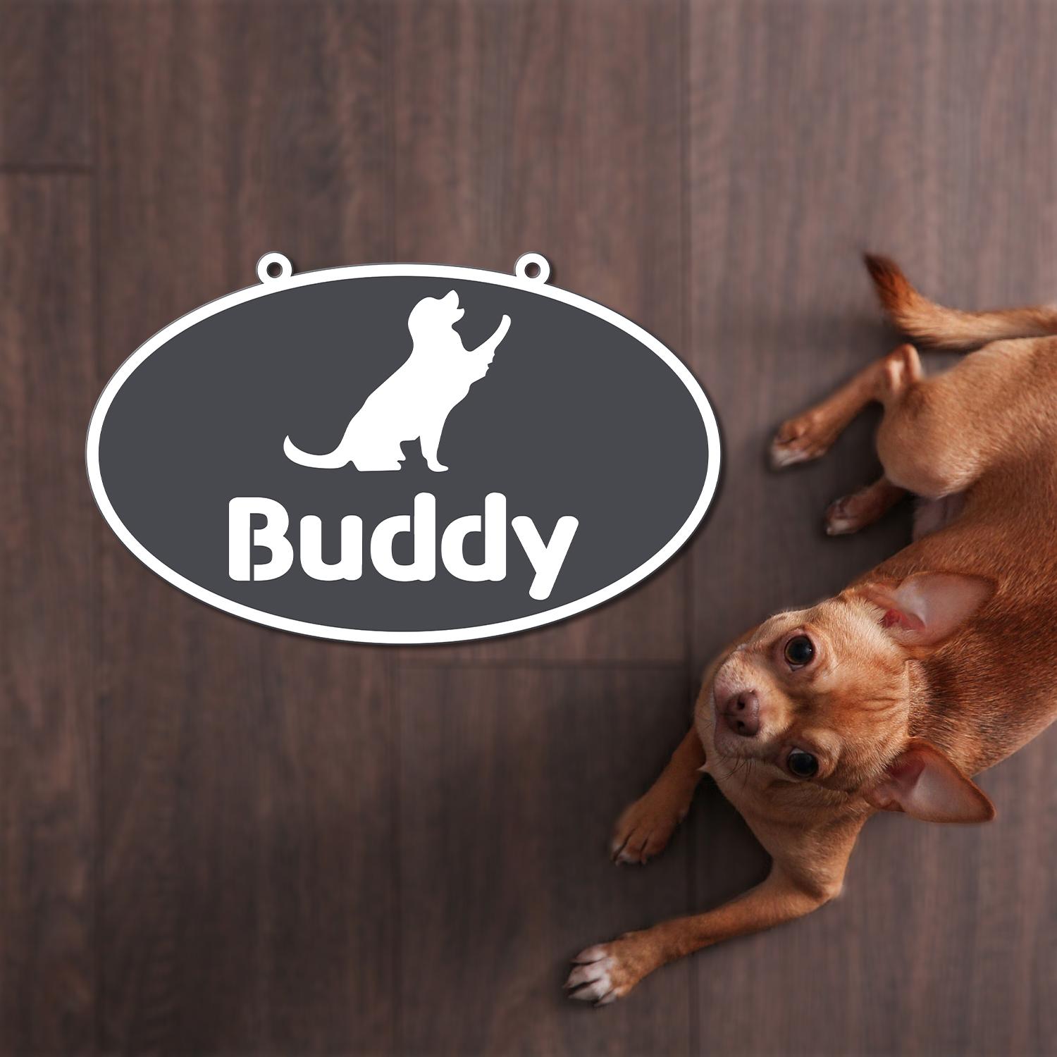 Personalized Crate Metal Sign, Custom Dog Decor, Hanging Crate Sign, Custom Crate Sign, Dog Bone Sign, Custom Dog Gift, Crate Dog Decor