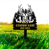 Personalized Deer Hunting Memorial Stake, Memorial Stake, Hunter Loss, In Memorial Of Gift, Hunter Loss, Dad Lost, Sympathy Sign, Grave Marker