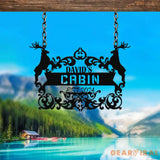 Personalized Deer Sign | Cabin Sign | Last Name Sign | Family Name Sign | Gift For Deer Hunter | Cabin Decor | Outdoor