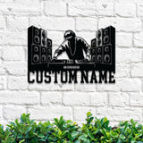 Personalized DJ Disc Jockey Music Metal Wall Art With Led Lights Custom Deejay Headphones Name Sign Home Decor Dee Jay Music Club Decoration | GearViral