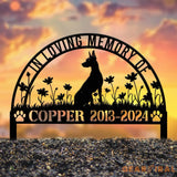 Personalized Doberman Memorial Stake Sign - Pet Grave Marker with Stake Doberman Gift Pet Loss Sympathy Sign