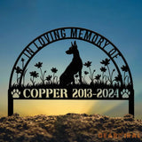 Personalized Doberman Memorial Stake Sign - Pet Grave Marker with Stake Doberman Gift Pet Loss Sympathy Sign