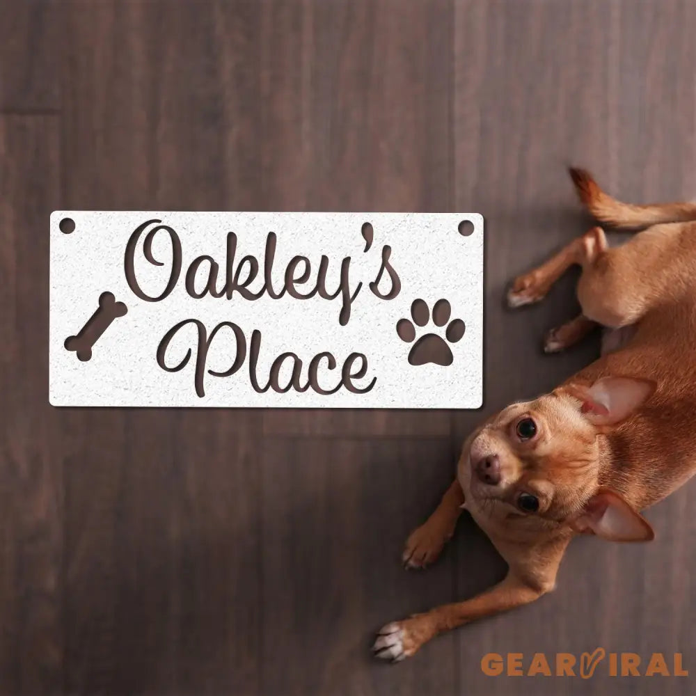 Personalized Dog Crate Metal Sign Custom Dog Decor Hanging Crate Sign Custom Crate Sign Dog Bone Sign Custom Dog Gift
