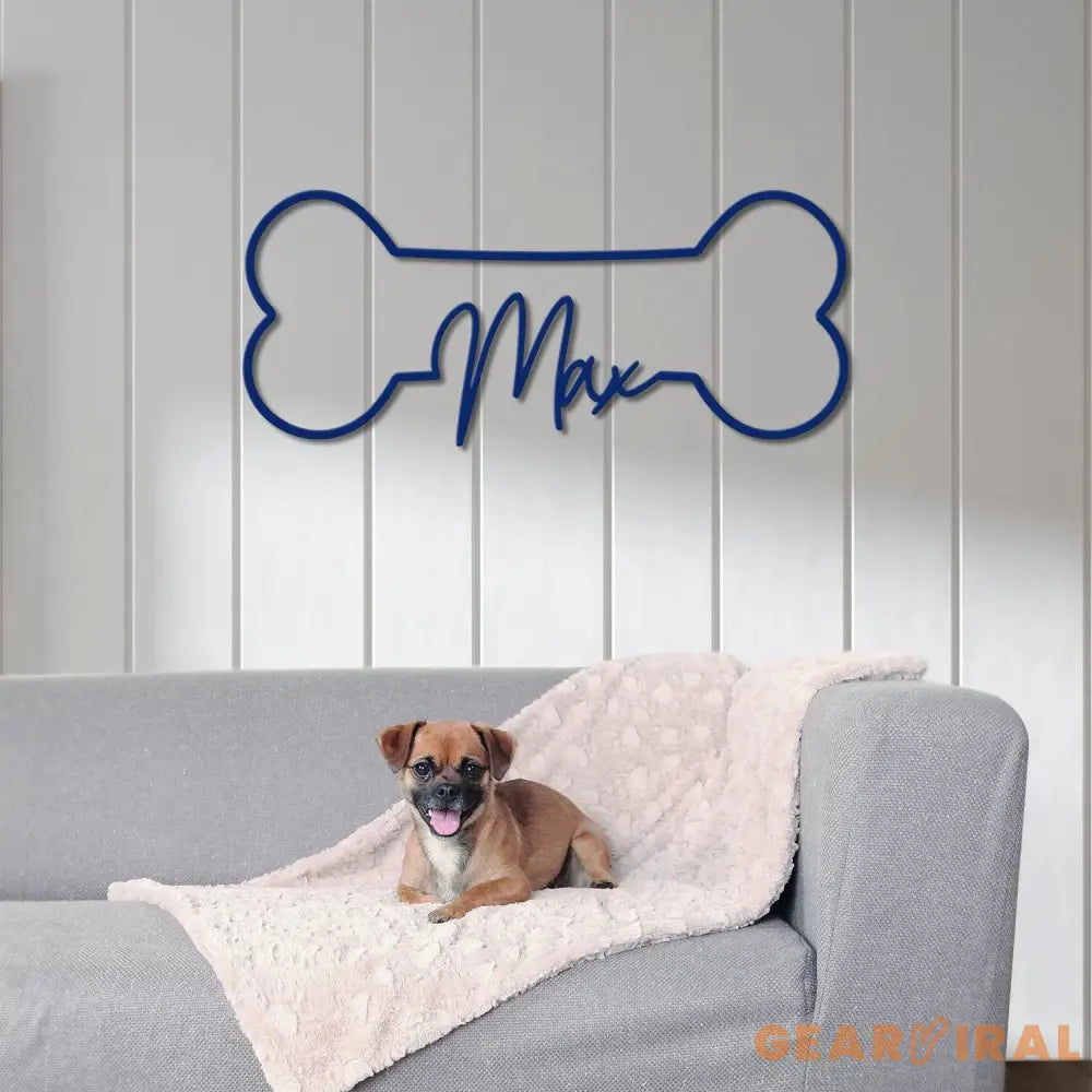 Personalized Dog Crate Metal Sign Custom Dog Decor Hanging Crate Sign Custom Crate Sign Dog Bone Sign Custom Dog Gift