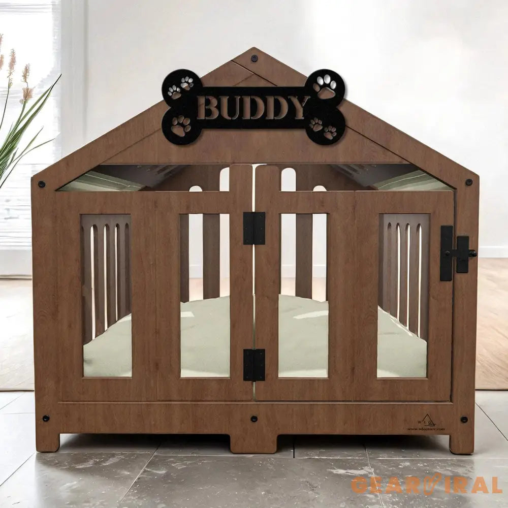 Personalized Dog Crate Metal Sign Custom Dog Decor Hanging Crate Sign Custom Crate Sign Dog Bone Sign Custom Dog Gift