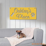 Personalized Dog Crate Metal Sign Custom Dog Decor Hanging Crate Sign Custom Crate Sign Dog Bone Sign Custom Dog Gift
