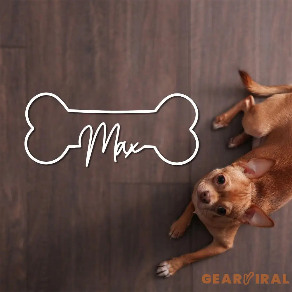 Personalized Dog Crate Metal Sign Custom Dog Decor Hanging Crate Sign Custom Crate Sign Dog Bone Sign Custom Dog Gift