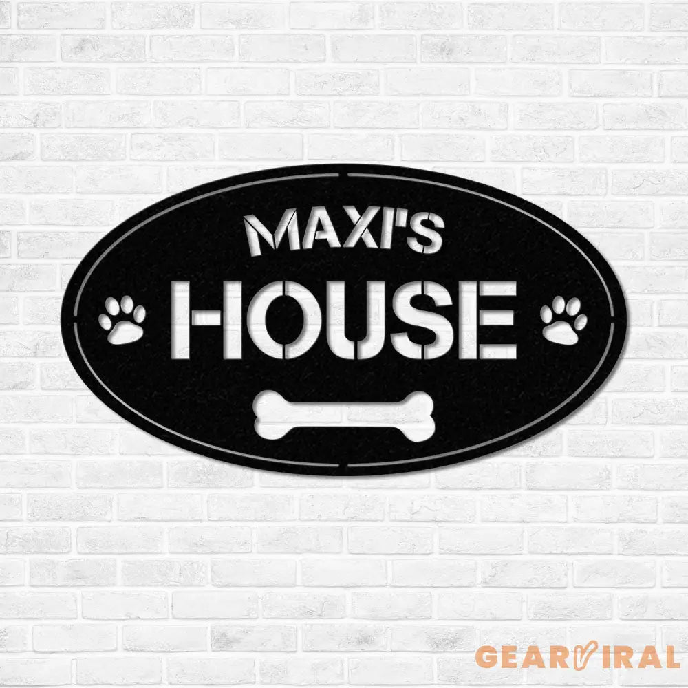 Personalized Dog Crate Metal Sign Custom Dog Decor Hanging Crate Sign Custom Crate Sign Dog Bone Sign Custom Dog Gift