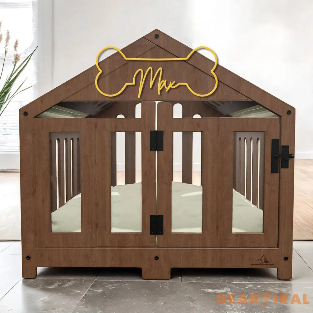 Personalized Dog Crate Metal Sign Custom Dog Decor Hanging Crate Sign Custom Crate Sign Dog Bone Sign Custom Dog Gift