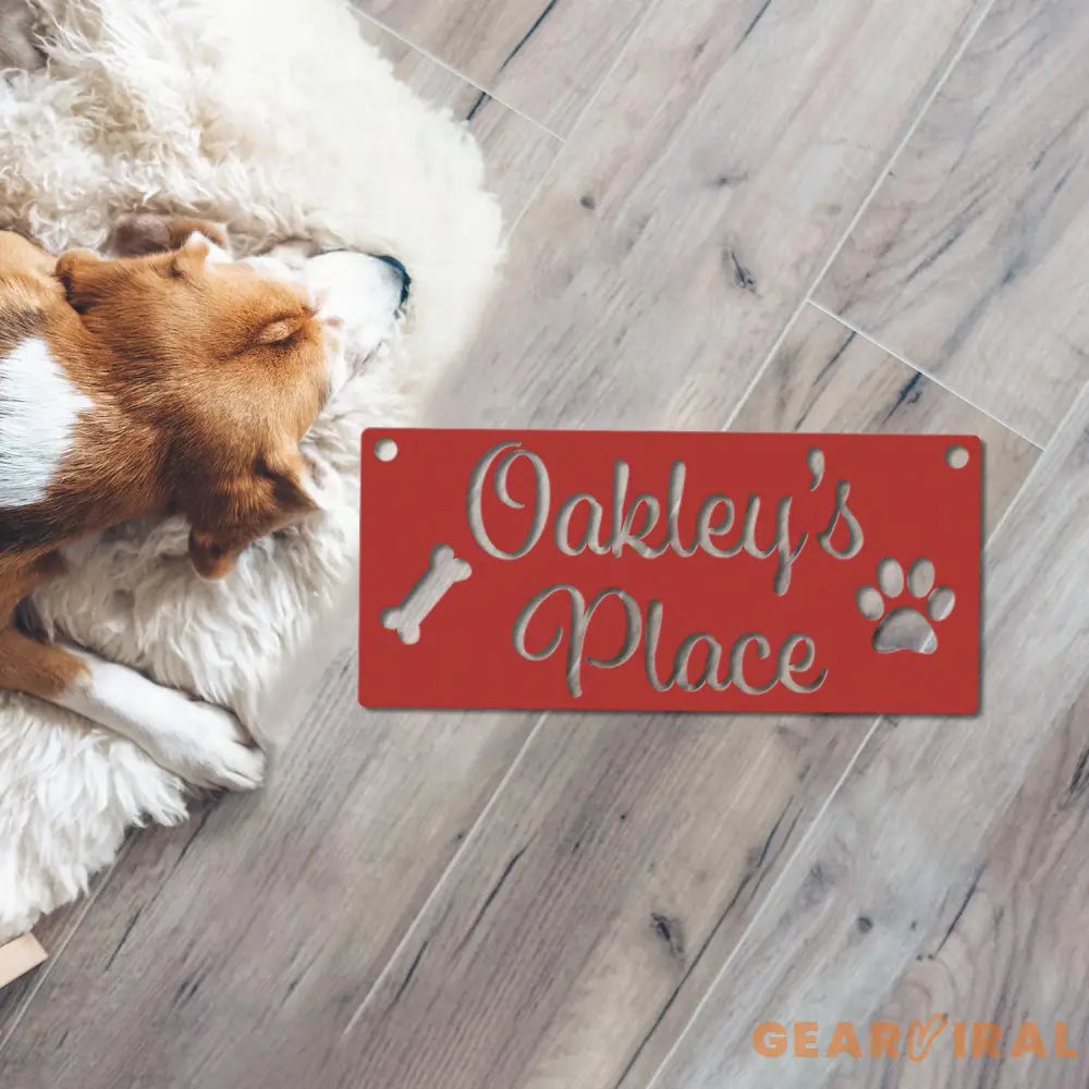 Personalized Dog Crate Metal Sign Custom Dog Decor Hanging Crate Sign Custom Crate Sign Dog Bone Sign Custom Dog Gift