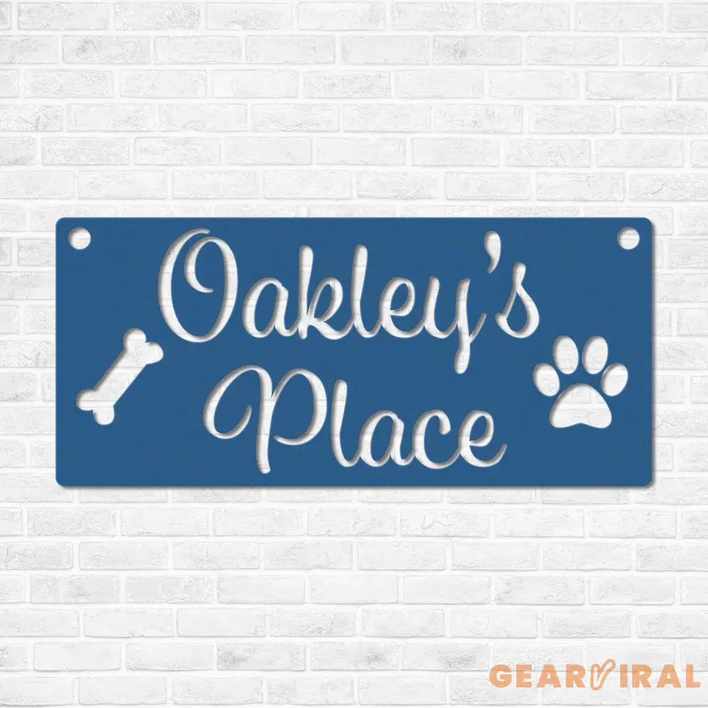 Personalized Dog Crate Metal Sign Custom Dog Decor Hanging Crate Sign Custom Crate Sign Dog Bone Sign Custom Dog Gift
