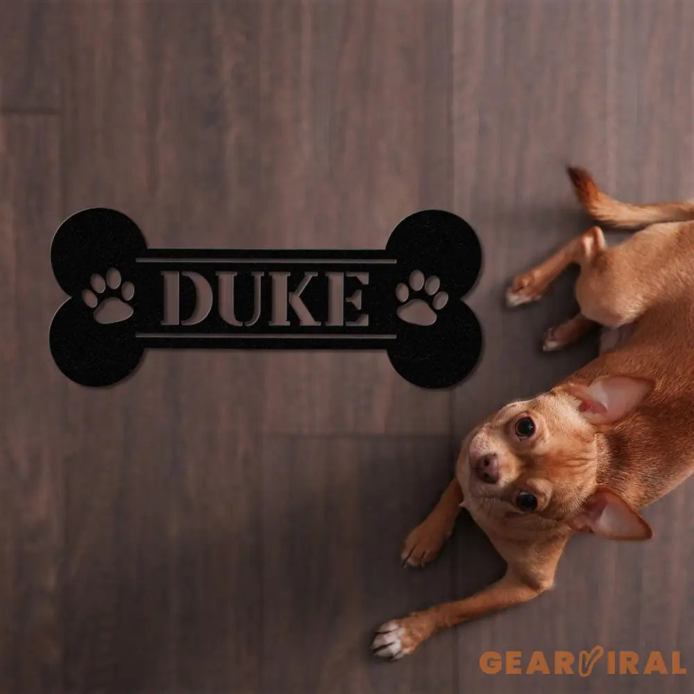 Personalized Dog Crate Metal Sign Custom Dog Decor Hanging Crate Sign Custom Crate Sign Dog Bone Sign Custom Dog Gift
