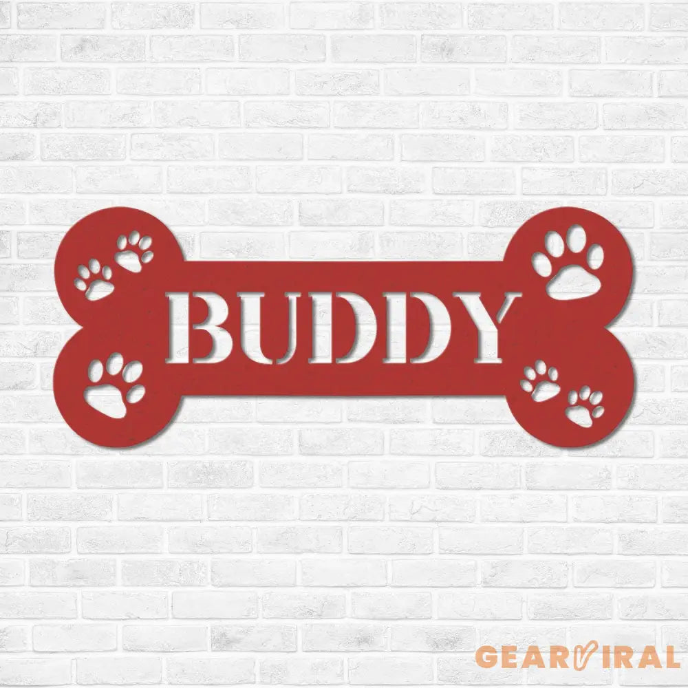 Personalized Dog Crate Metal Sign Custom Dog Decor Hanging Crate Sign Custom Crate Sign Dog Bone Sign Custom Dog Gift