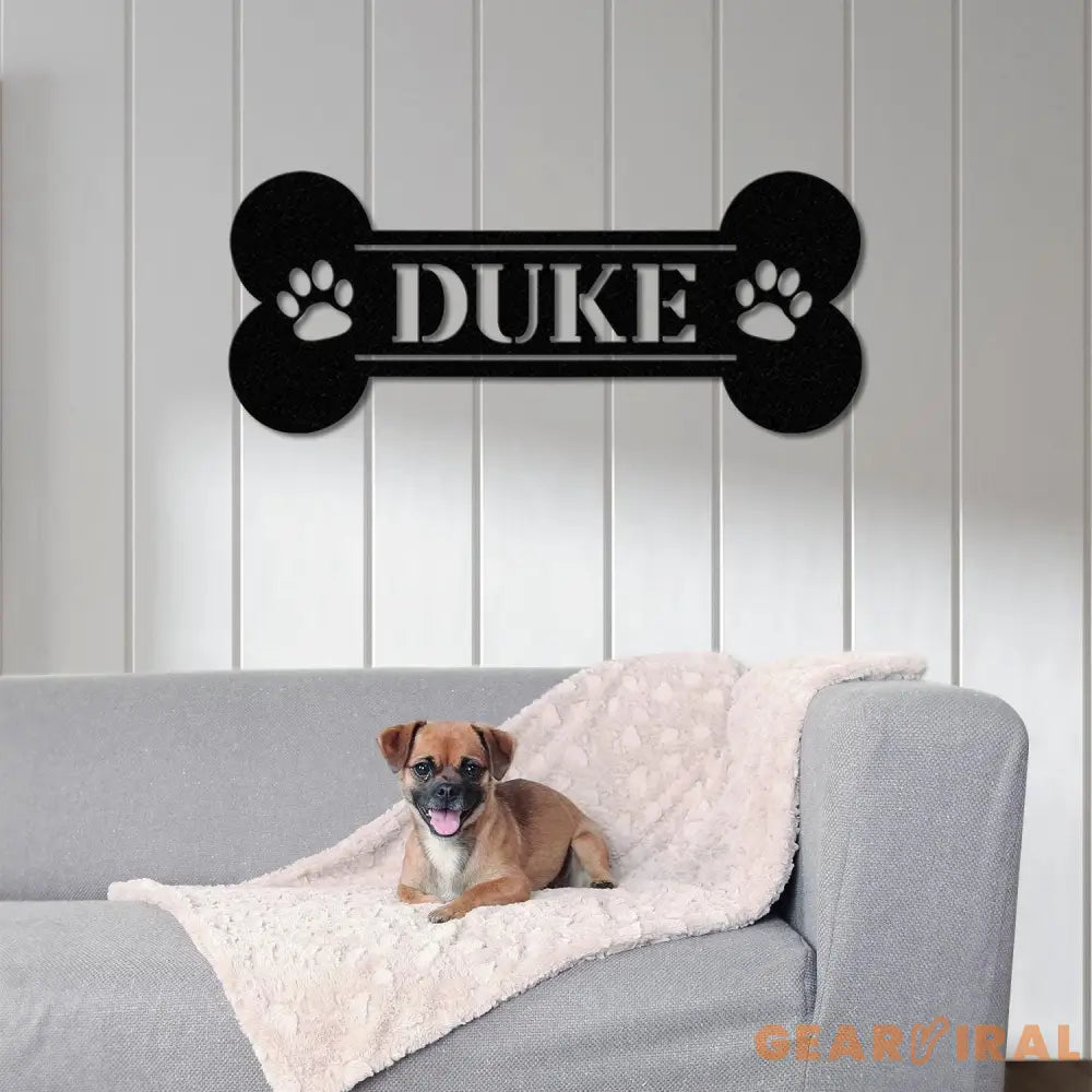 Personalized Dog Crate Metal Sign Custom Dog Decor Hanging Crate Sign Custom Crate Sign Dog Bone Sign Custom Dog Gift