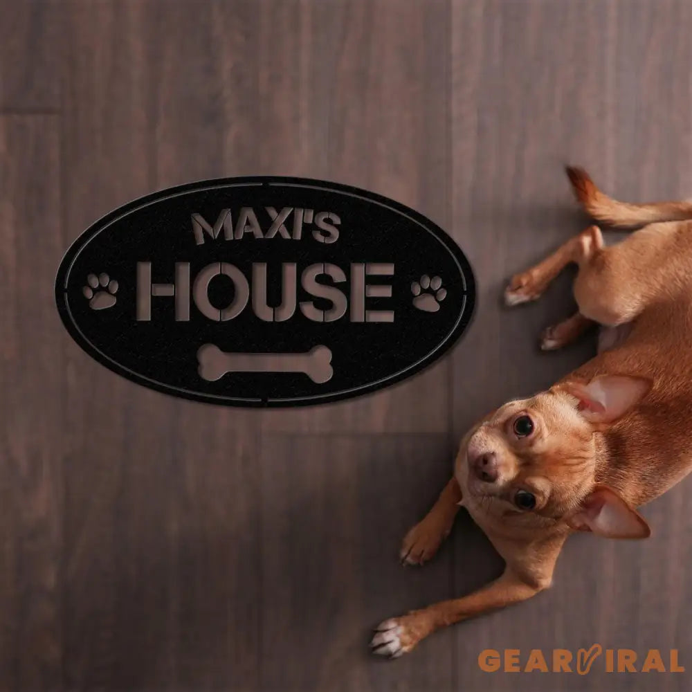 Personalized Dog Crate Metal Sign Custom Dog Decor Hanging Crate Sign Custom Crate Sign Dog Bone Sign Custom Dog Gift