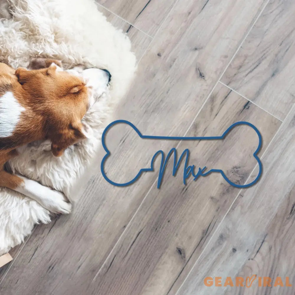 Personalized Dog Crate Metal Sign Custom Dog Decor Hanging Crate Sign Custom Crate Sign Dog Bone Sign Custom Dog Gift