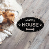 Personalized Dog Crate Metal Sign, Custom Dog Decor, Hanging Crate Sign, Custom Crate Sign, Dog Bone Sign, Custom Dog Gift, Crate Dog Decor