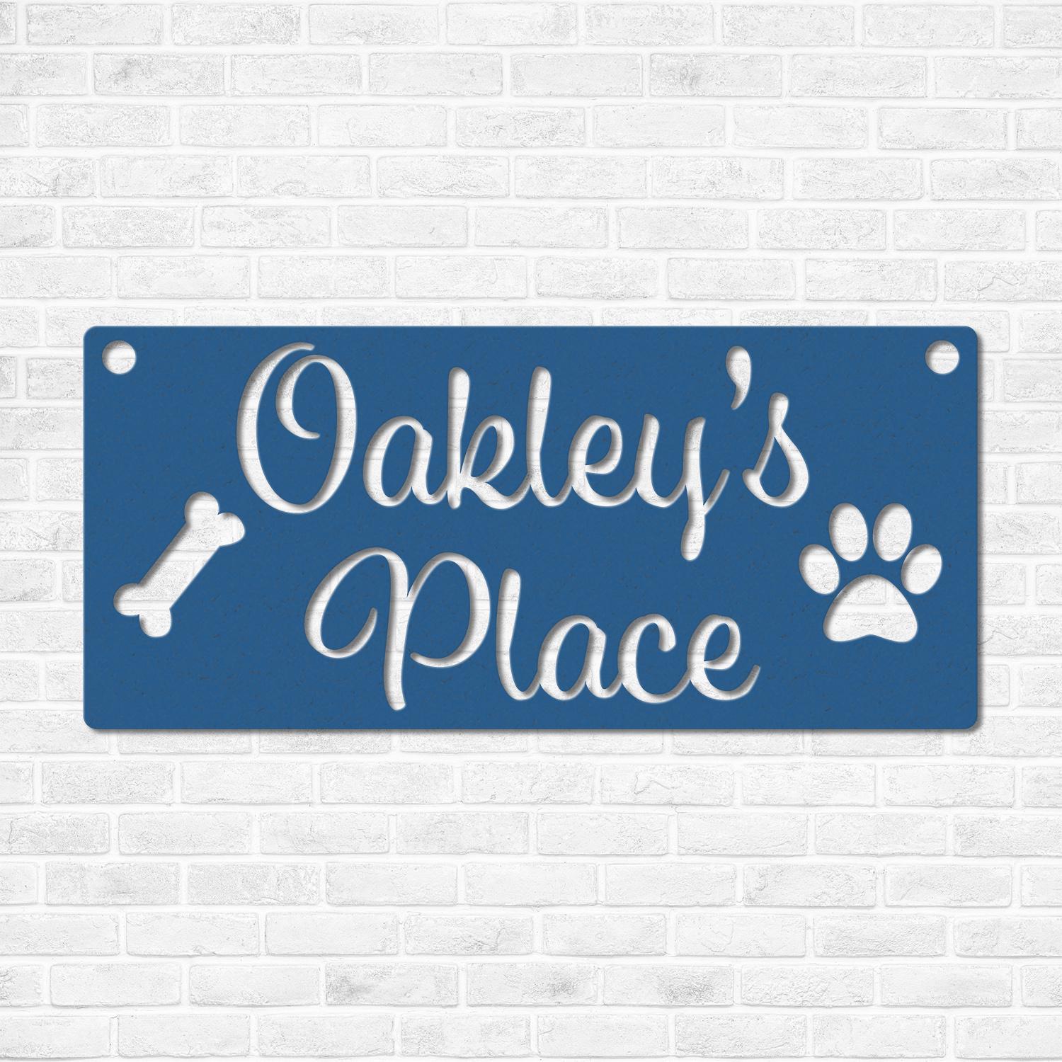 Personalized Dog Crate Metal Sign, Custom Dog Decor, Hanging Crate Sign, Custom Crate Sign, Dog Bone Sign, Custom Dog Gift, Crate Dog Decor